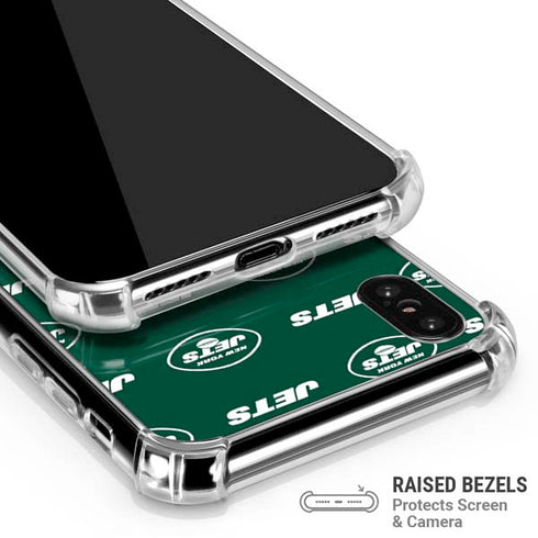 NFL New York Jets Blitz Series iPhone XS Max Clear Case